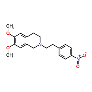 Structure of 6,7-dimethoxy-2-[2-(4-nitrophenyl)ethyl]-1,2,3,4-tetrahydroisoquinoline