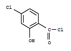 Structure of BENZOYL CHLORIDE,4-CHLORO-2-HYDROXY-