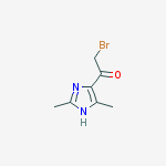 Structure of ETHANONE,2-BROMO-1-(2,5-DIMETHYL-1H-IMIDAZOL-4-YL)-