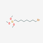 8-Bromooctyltrimethoxysilane结构式