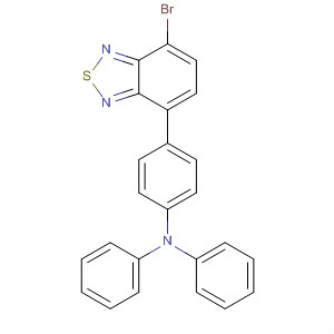Structure of Benzenamine, 4-(7-bromo-2,1,3-benzothiadiazol-4-yl)-N,N-diphenyl-