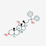 Structure of 3,12-DIHYDROXY-NOR-CHOLANYLDIPHENYLCARBINOL