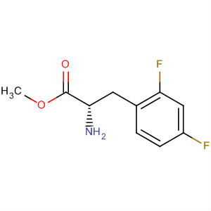 Structure of L-Phenylalanine, 2,4-difluoro-, methyl ester