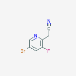 2-(5-bromo-3-fluoropyridin-2-yl)acetonitrile结构式