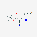 (Z)-tert-Butyl 2-(5-bromopyridin-2(1H)-ylidene)-2-cyanoacetate结构式