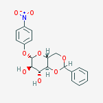 p-Nitrophenyl 4,6-Benzylidene-?-D-glucopyranoside结构式