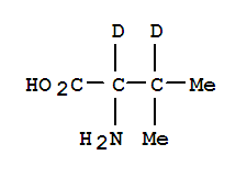 DL-VALINE-2,3-D2结构式