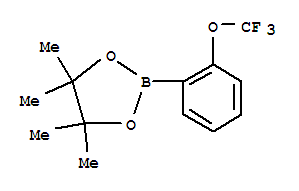 Structure of 4,4,5,5-TETRAMETHYL-2-(2-TRIFLUOROMETHOXYPHENYL)-1,3,2-DIOXABOROLANE