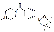 Structure of (4-METHYL-PIPERAZINE-1-YL)-[4-(4,4,5,5-TETRAMETHYL-1,3,2-DIOXABOROLAN-2-YL)-PHENYL]-METHANONE