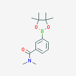 Structure of N,N-dimethyl-3-(4,4,5,5-tetramethyl-1,3,2-dioxaborolan-2-yl)benzamide
