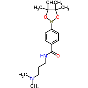 Structure of N-(3-DIMETHYLAMINOPROPYL)-4-(4,4,5,5-TETRAMETHYL-1,3,2-DIOXABOROLAN-2-YL)BENZAMIDE