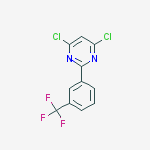 Structure of 4,6-DICHLORO-2-[3-(TRIFLUOROMETHYL)PHENYL]PYRIMIDINE