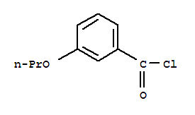 Structure of Benzoyl chloride,3-propoxy-