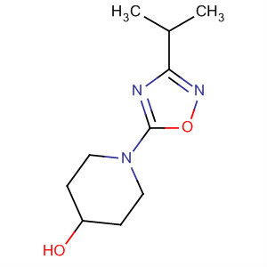 Structure of 4-Piperidinol, 1-[3-(1-methylethyl)-1,2,4-oxadiazol-5-yl]-