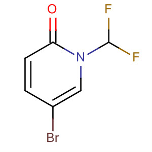 Structure of 2(1H)-Pyridinone, 5-bromo-1-(difluoromethyl)-