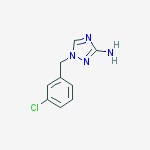 1-[(3-chlorophenyl)methyl]-1,2,4-triazol-3-amine结构式