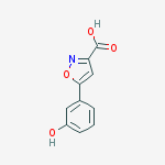 Structure of 5-(3-HYDROXYPHENYL)ISOXAZOLE-3-CARBOXYLIC ACID, 95%