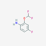 2-DIFLUOROMETHOXY-4-FLUORO-PHENYLAMINE结构式