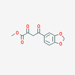 Structure of methyl 4-(1,3-benzodioxol-5-yl)-2,4-dioxobutanoate