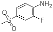 Structure of 2-Fluoro-4-(methylsulfonyl)aniline