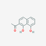 Structure of 1-(1,8-Dihydroxy-2-naphthalenyl)ethanone