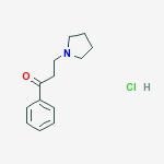 Structure of 3-(1-pyrrolidinyl)propiophenone hydrochloride