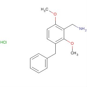 Structure of Benzenemethanamine, 2,4-dimethoxy-N-(phenylmethyl)-, hydrochloride