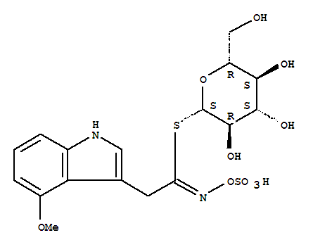 Chemical structure of 4-Methoxyglucobrassicin