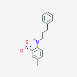 Structure of Benzenepropanamine, N-(4-methyl-2-nitrophenyl)-