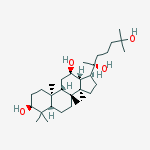 Structure of dammarane-3,12,20,25-tetrol, (3beta,12beta,20R)-