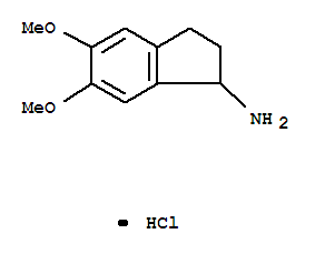 Structure of 5,6-DIMETHOXY-1-AMINOINDANE HCL