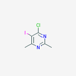 4-氯-5-碘-2,6-二甲基嘧啶结构式