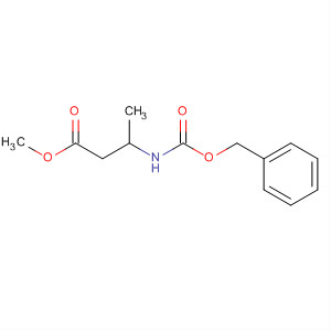 Structure of Butanoic acid, 3-[[(phenylmethoxy)carbonyl]amino]-, methyl ester, (3S)-