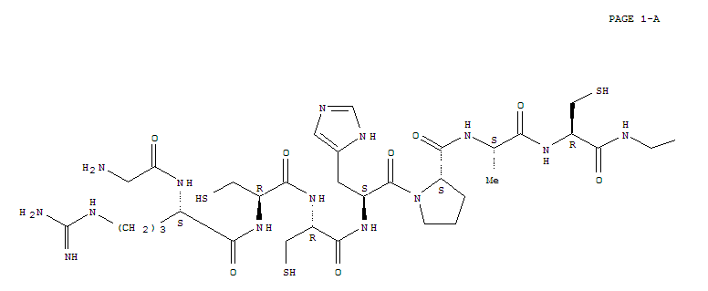 Conotoxin M I (reduced)结构式
