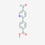 Methyl 4-(5-formyl-2-pyridinyl)benzenecarboxylate结构式