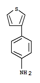 Structure of 4-(THIOPHEN-3-YL)ANILINE