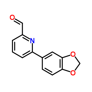 Structure of 6-(1,3-BENZODIOXOL-5-YL)-2-PYRIDINECARB&