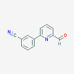 Structure of 3-(6-FORMYLPYRIDIN-2-YL)BENZONITRILE