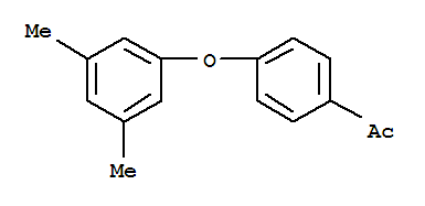 1-(4-(3,5-DIMETHYLPHENOXY)PHENYL)ETHANONE结构式
