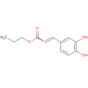 2-Propenoic acid, 3-(3,4-dihydroxyphenyl)-, propyl ester结构式