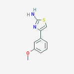 4-(3-methoxyphenyl)-1,3-thiazol-2-amine结构式