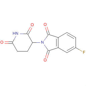 Structure of 1H-Isoindole-1,3(2H)-dione, 2-(2,6-dioxo-3-piperidinyl)-5-fluoro-
