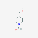 Structure of 1-Piperidinecarboxaldehyde, 4-(hydroxymethyl)-
