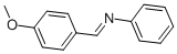 N-(4-甲氧亚苄基)苯胺结构式
