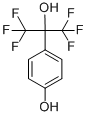 1,1,1,3,3,3-六氟-2-(4-羟基苯基)丙-2-醇结构式