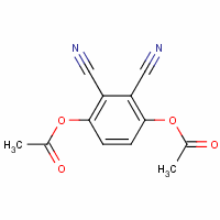 Structure of 1,4-DIACETOXY-2,3-DICYANOBENZENE