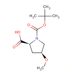 顺式-1-N-BOC-4-甲氧基-L-脯氨酸结构式