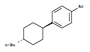 4-(TRANS-4-N-BUTYLCYCLOHEXYL)ACETOPHENONE结构式