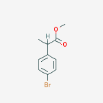 Structure of methyl 2-(4-bromophenyl)propanoate