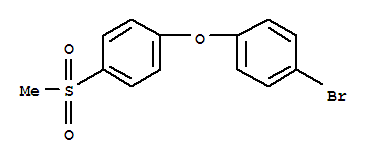 1-bromo-4-(4-methylsulfonylphenoxy)benzene结构式